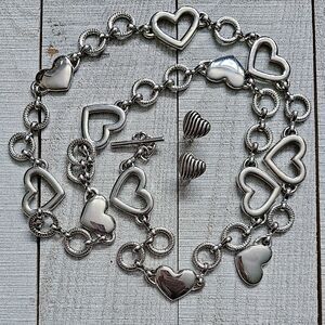 Heart Link Metal Belt. Chain Belt. Chain Link Belt. Hearts 🩶